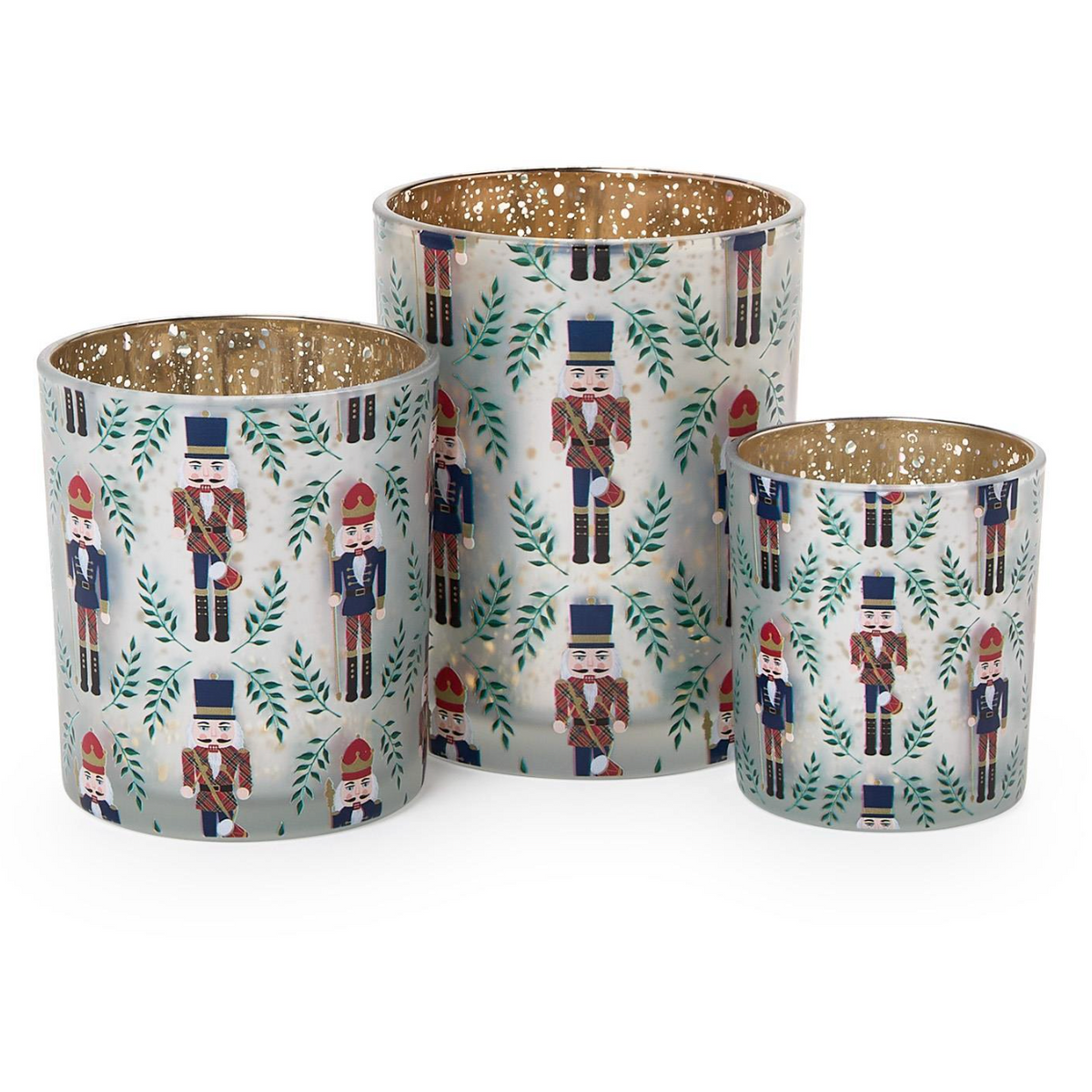 Two's Company Nutcracker Tealight Candleholders-TWO'S COMPANY-Little Giant Kidz
