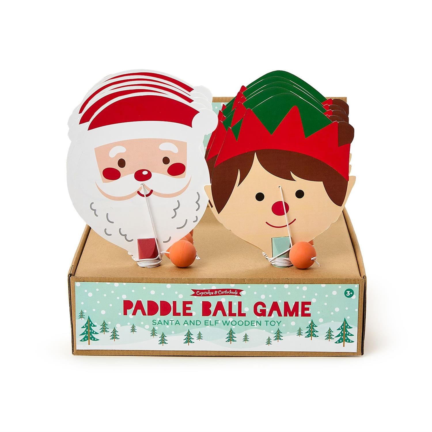 Two's Company Paddle Ball Game- Christmas Styles-TWO'S COMPANY-Little Giant Kidz