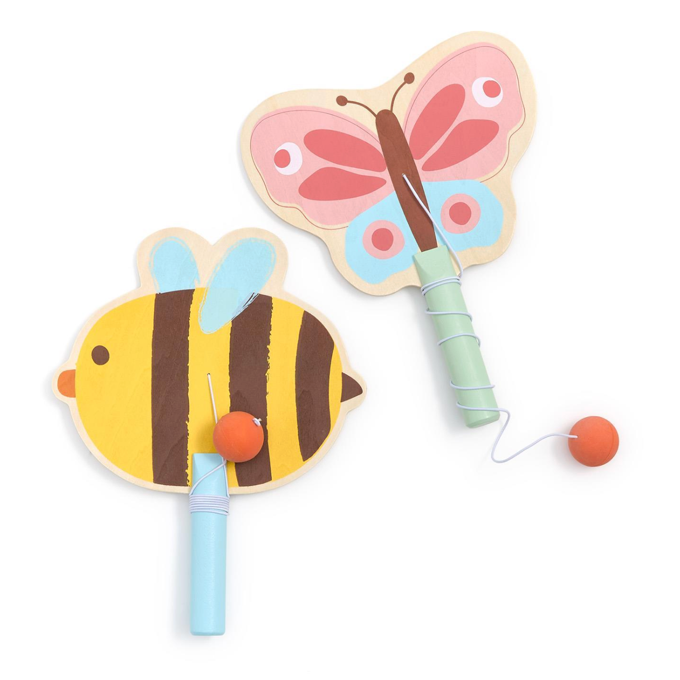 Two's Company Paddle Ball Game- Spring Design-TWO'S COMPANY-Little Giant Kidz