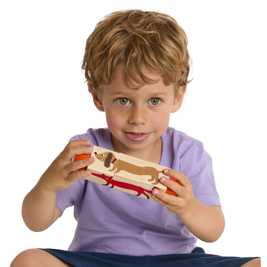 Two's Company Wooden Twist Block Puzzle - Assorted-TWO'S COMPANY-Little Giant Kidz