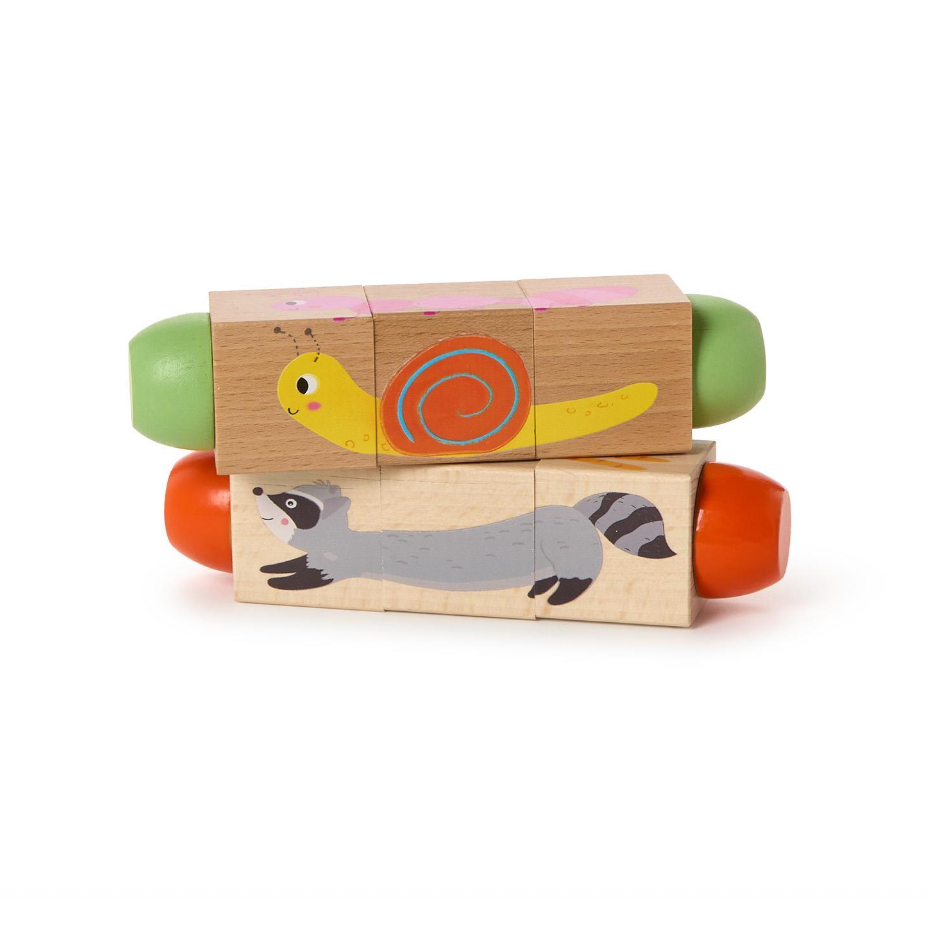 Two's Company Wooden Twist Block Puzzle - Assorted-TWO'S COMPANY-Little Giant Kidz