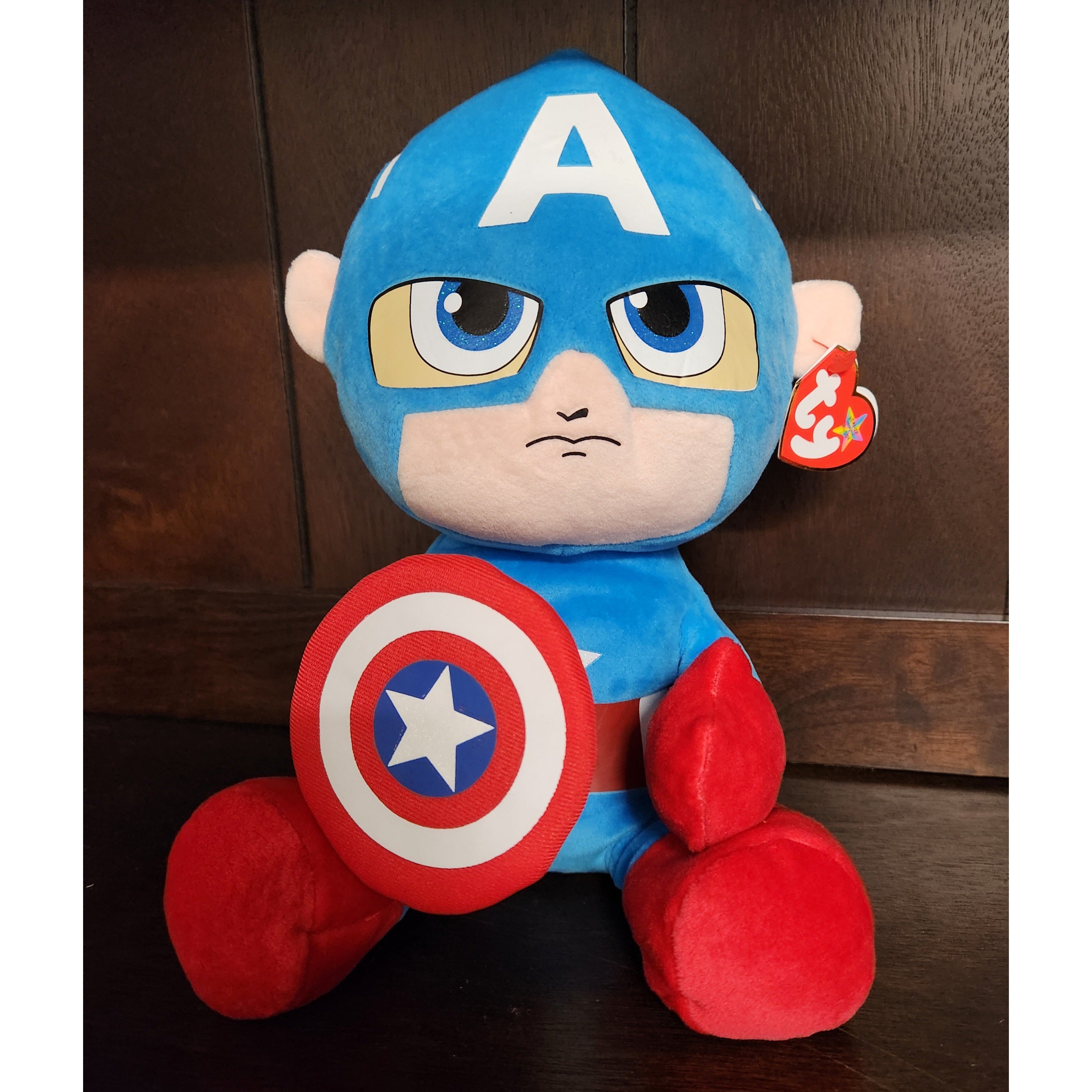 Ty Beanie Buddy Captain America from Marvel - 13"-TY Inc-Little Giant Kidz