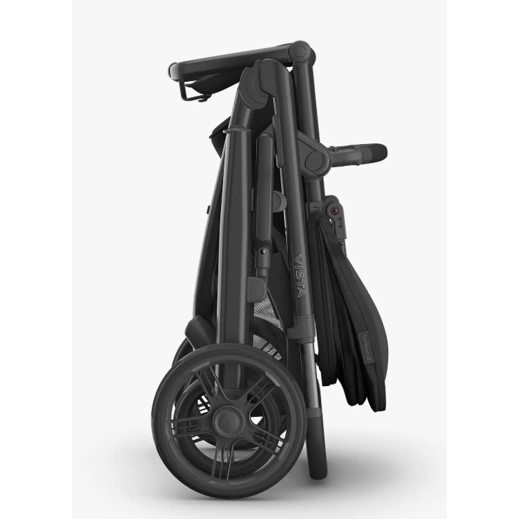 UPPAbaby VistaĀ® V3 Stroller - James Black Carbon Frame | Black Leather-UPPABABY-Little Giant Kidz