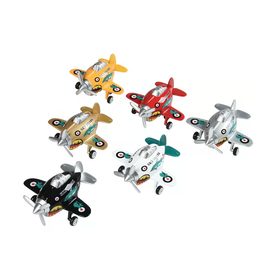 U.S. Toy Die-Cast Sky Shark Plane (Assorted Styles)-U.S. TOY-Little Giant Kidz