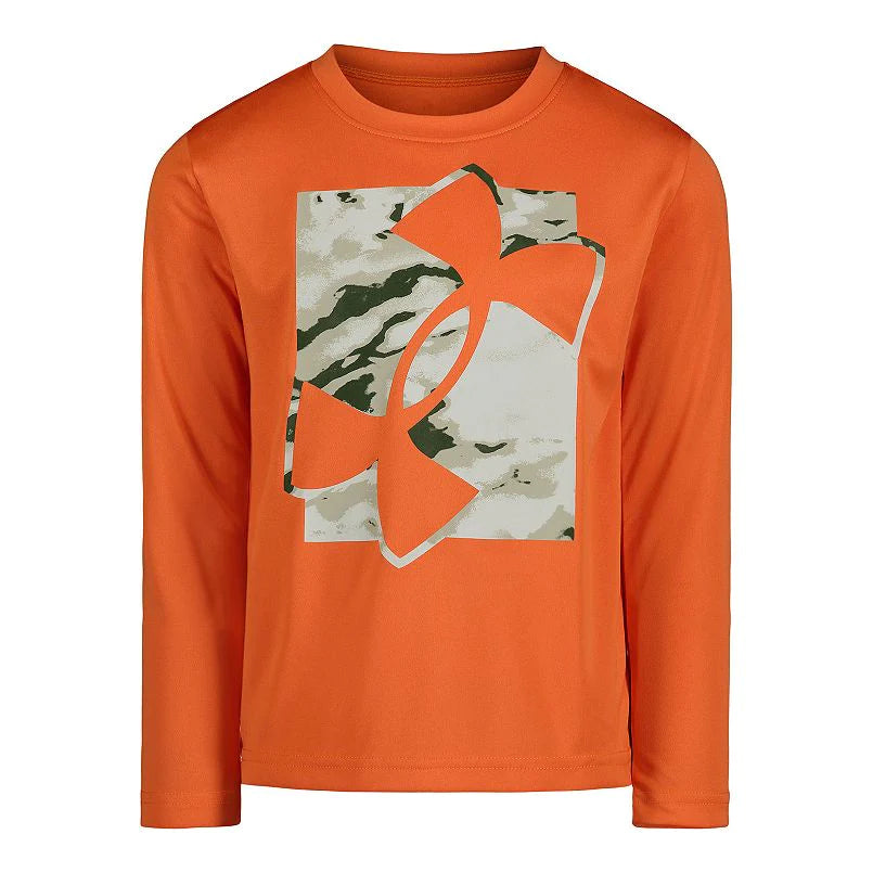 Orange under armour long sleeve shirt 2025