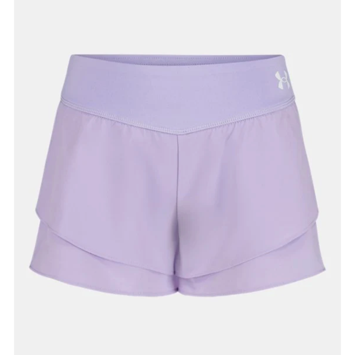 Under Armour Flare Shorts- Purple Crest-UNDER ARMOUR-Little Giant Kidz