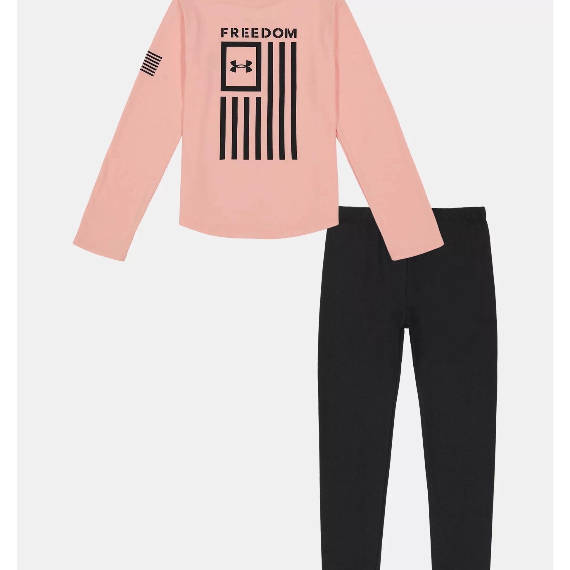 Under Armour Girls' UA Freedom Flag Set - Pink Fizz-UNDER ARMOUR-Little Giant Kidz