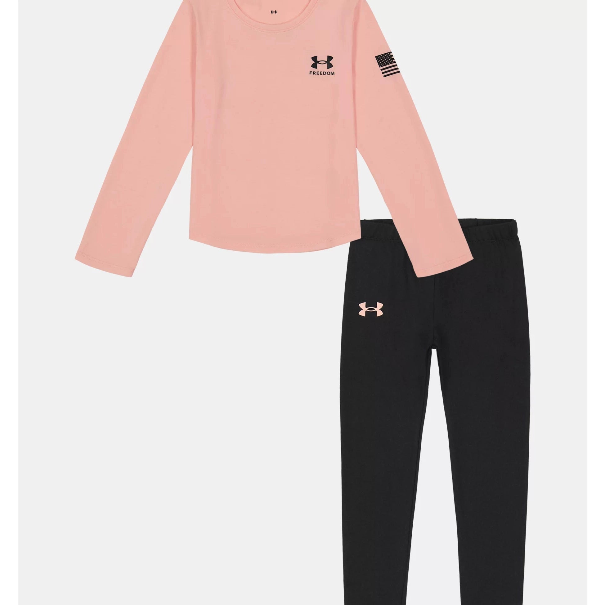 Under Armour Girls' UA Freedom Flag Set - Pink Fizz-UNDER ARMOUR-Little Giant Kidz