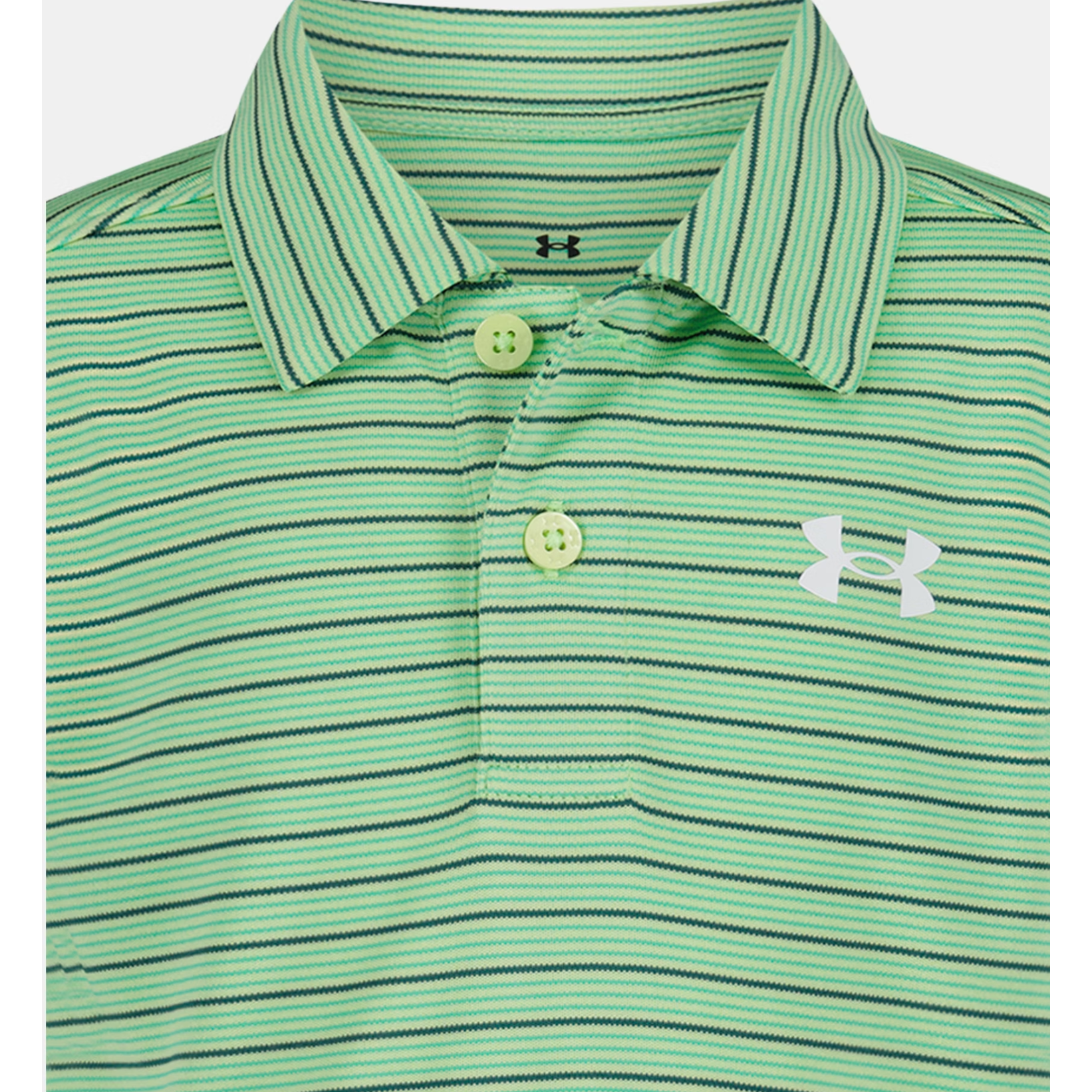 Under Armour Matchplay Stripe Polo-Fade Green-UNDER ARMOUR-Little Giant Kidz