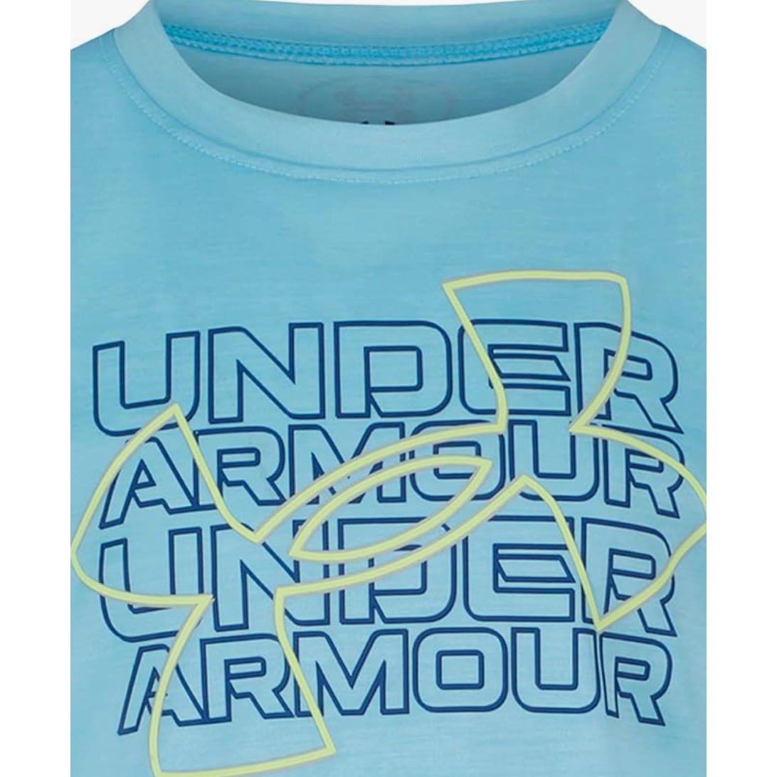 Under Armour Twist Breakout Short Sleeve- Fresco Blue-UNDER ARMOUR-Little Giant Kidz