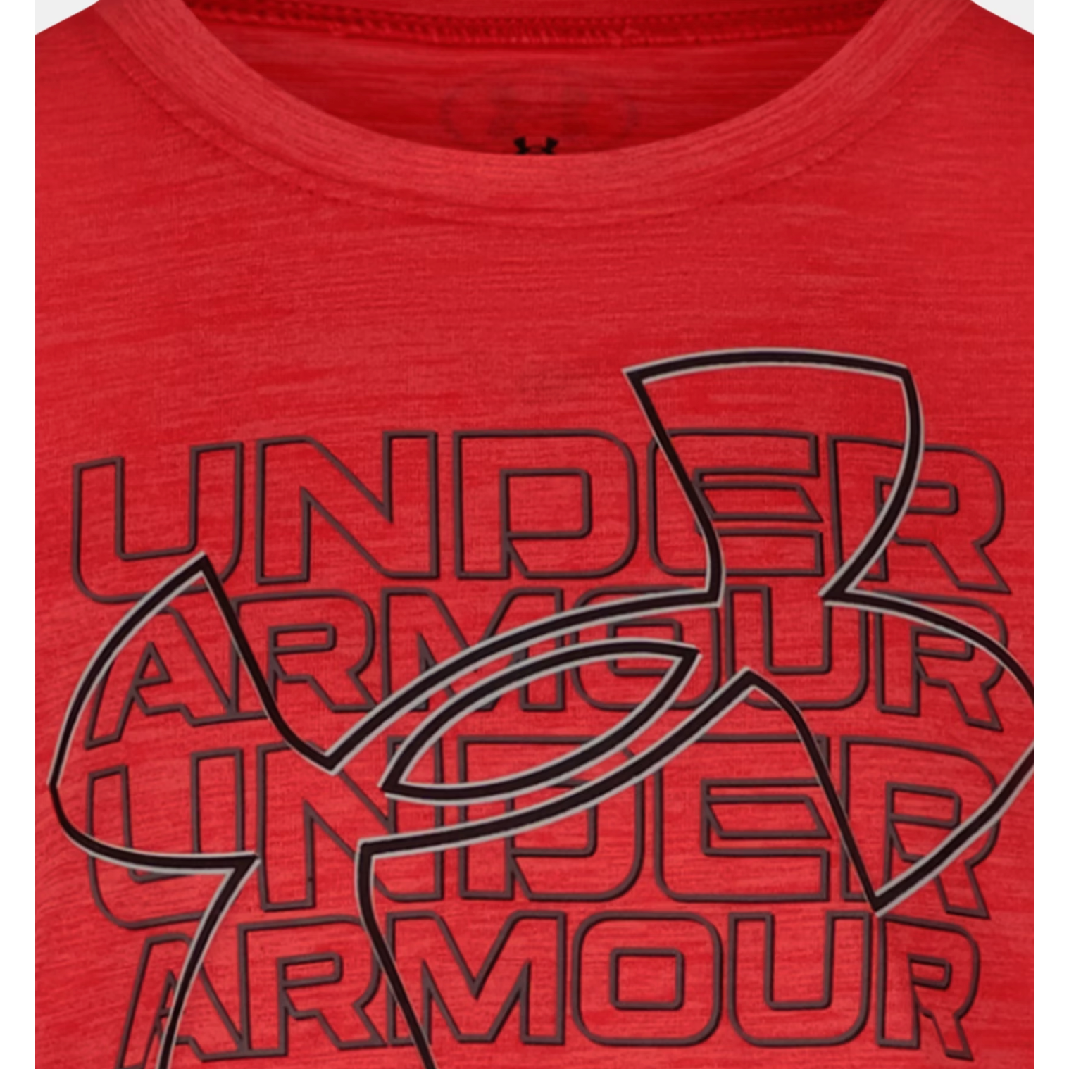 Under Armour Twist Breakout Short Sleeve- Red-UNDER ARMOUR-Little Giant Kidz