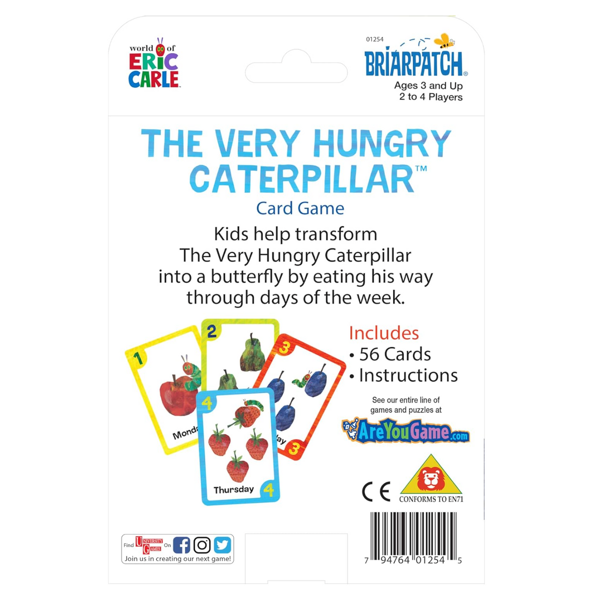 University Games Eric Carle The Very Hungry Caterpillar Card Game-University Games-Little Giant Kidz