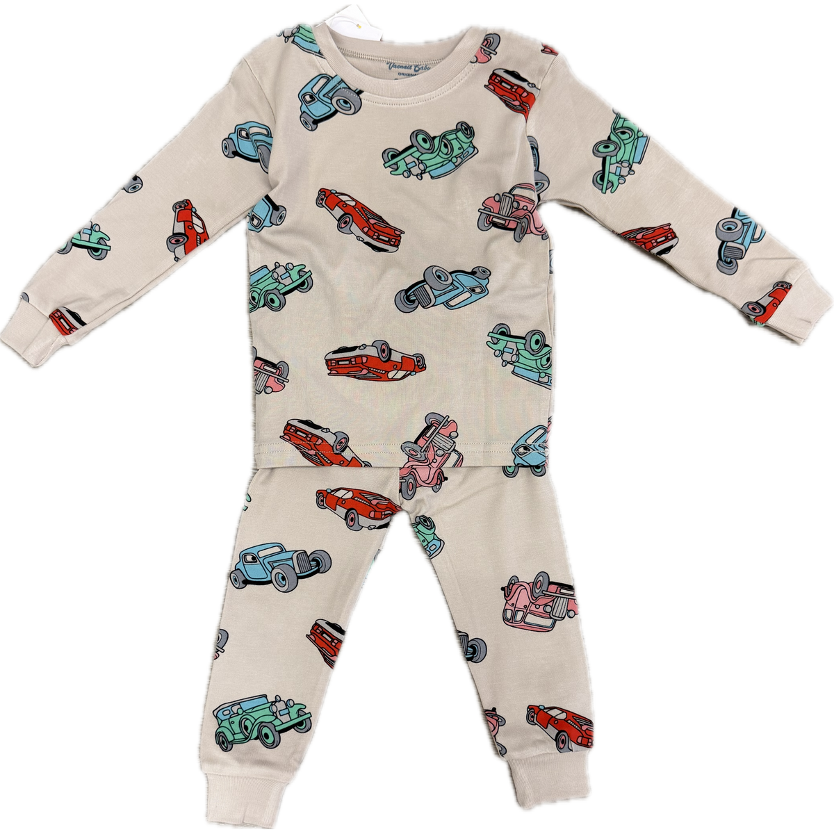 Vaenait Baby Retro Car Long Sleeve PJs-Vaenait Baby-Little Giant Kidz