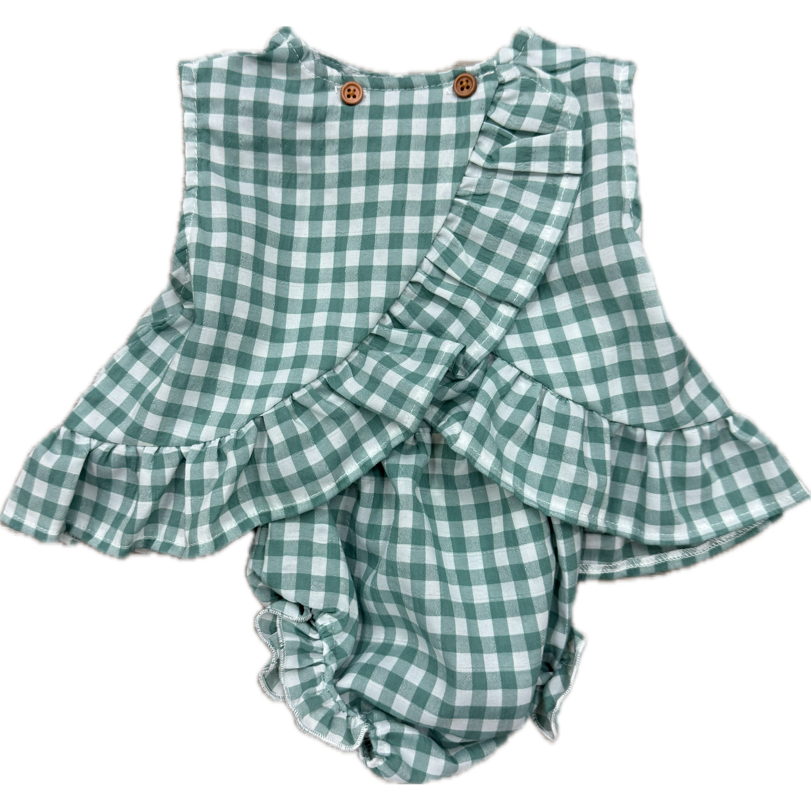 Vignette Aria Green Plaid Aria 2 Piece Set-VIGNETTE-Little Giant Kidz