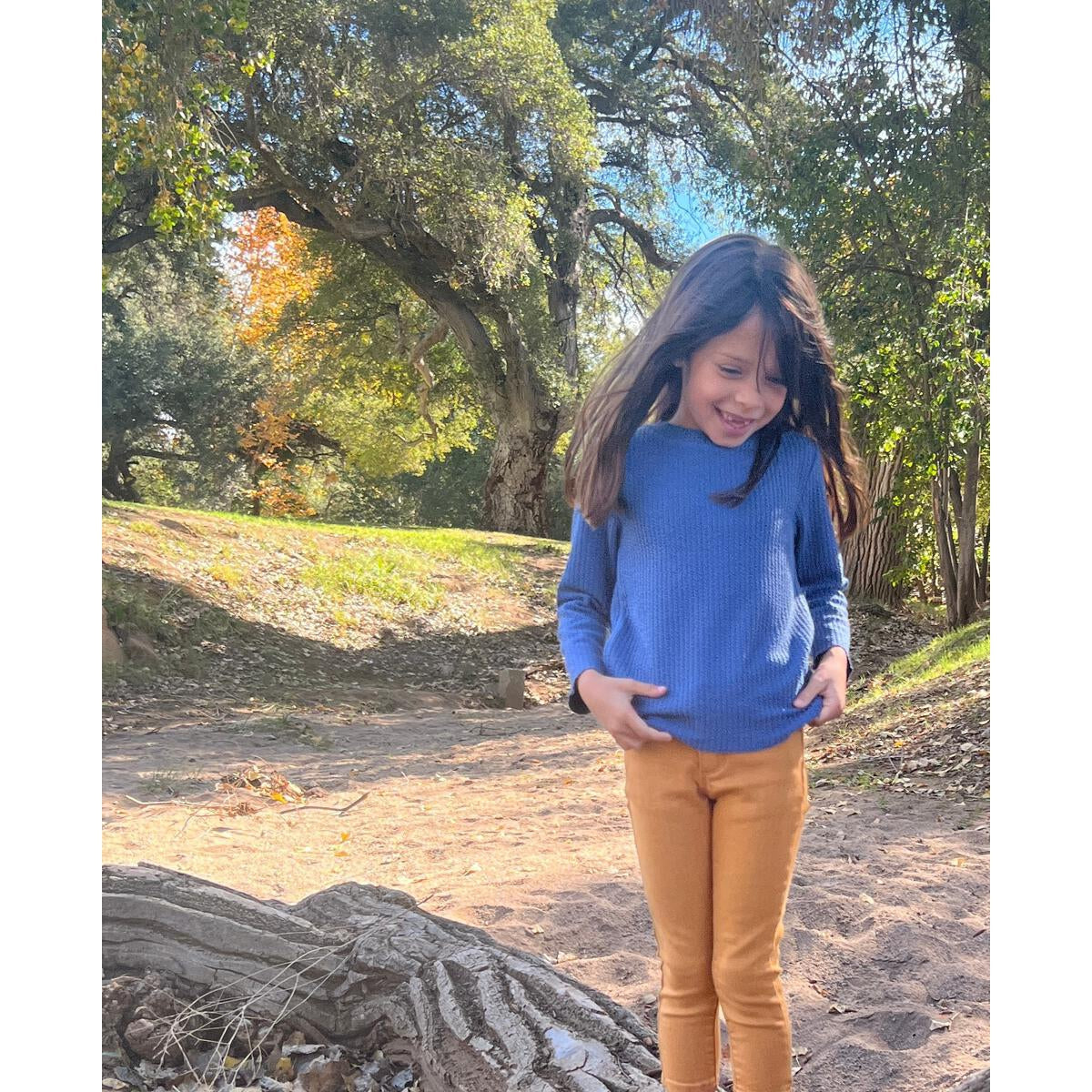 Vignette Blue Kennedy Mock Turtle Neck-VIGNETTE-Little Giant Kidz