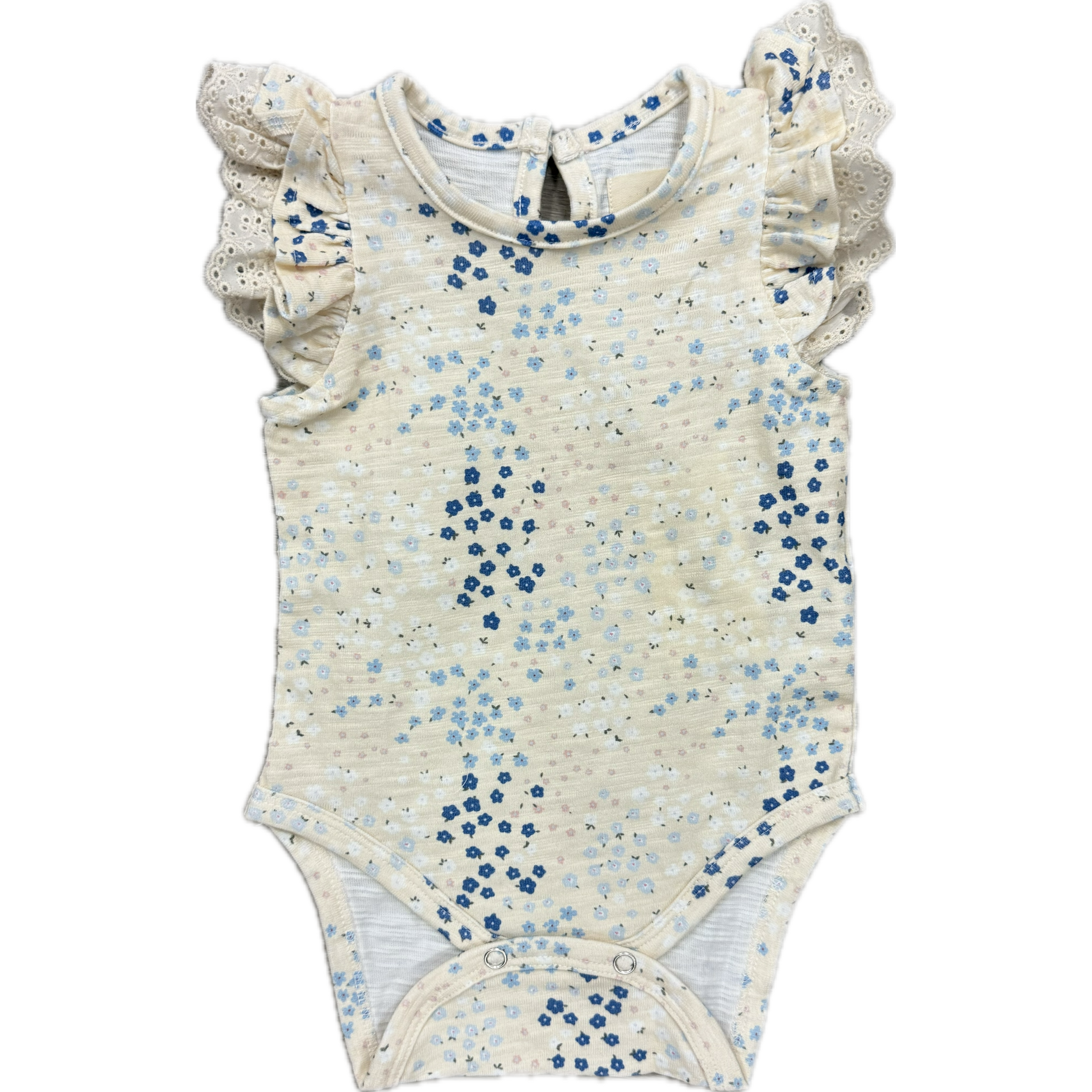 Vignette Chloe Blue Spring Floral Amber Onesie-VIGNETTE-Little Giant Kidz