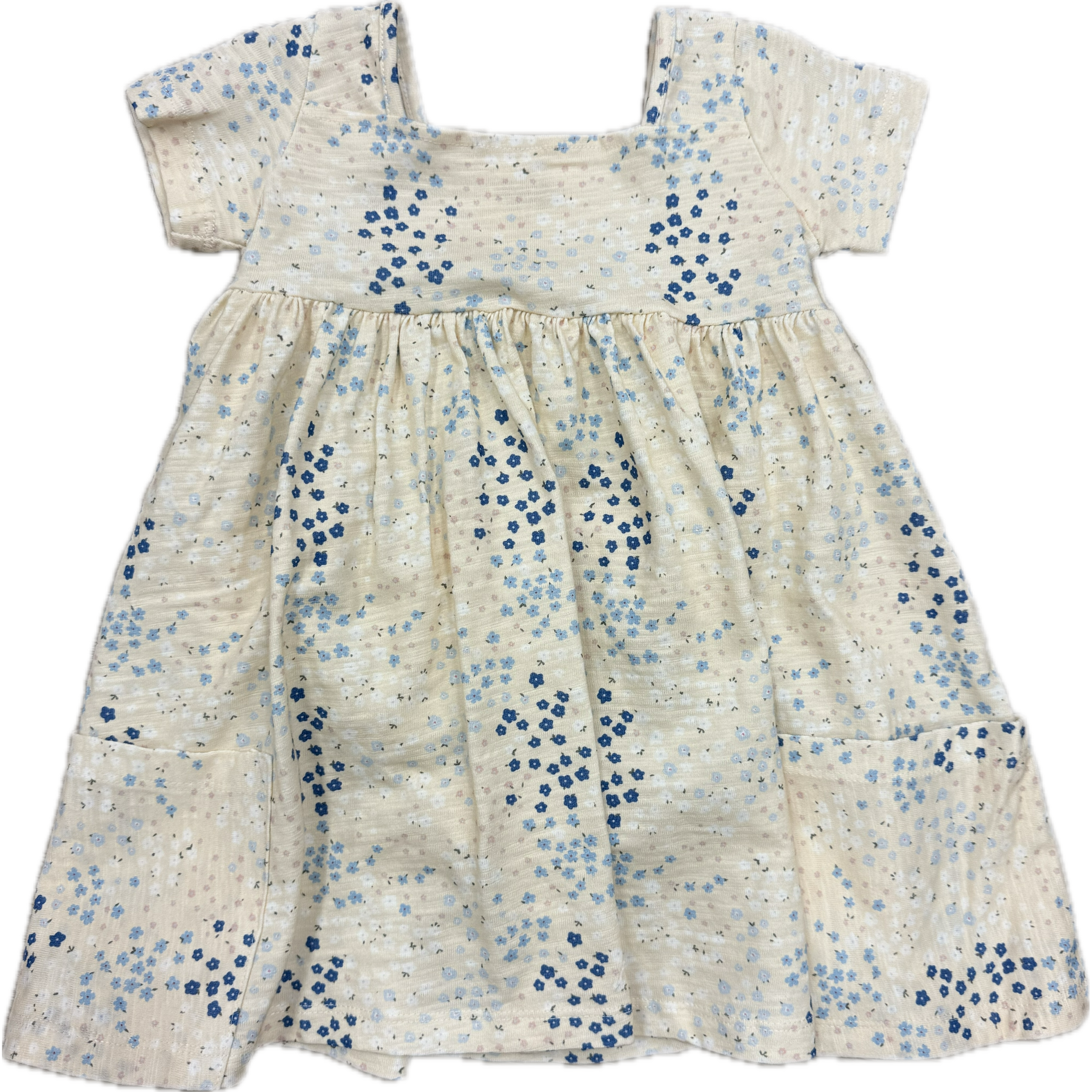 Vignette Rylie Blue Spring Floral Dress-VIGNETTE-Little Giant Kidz