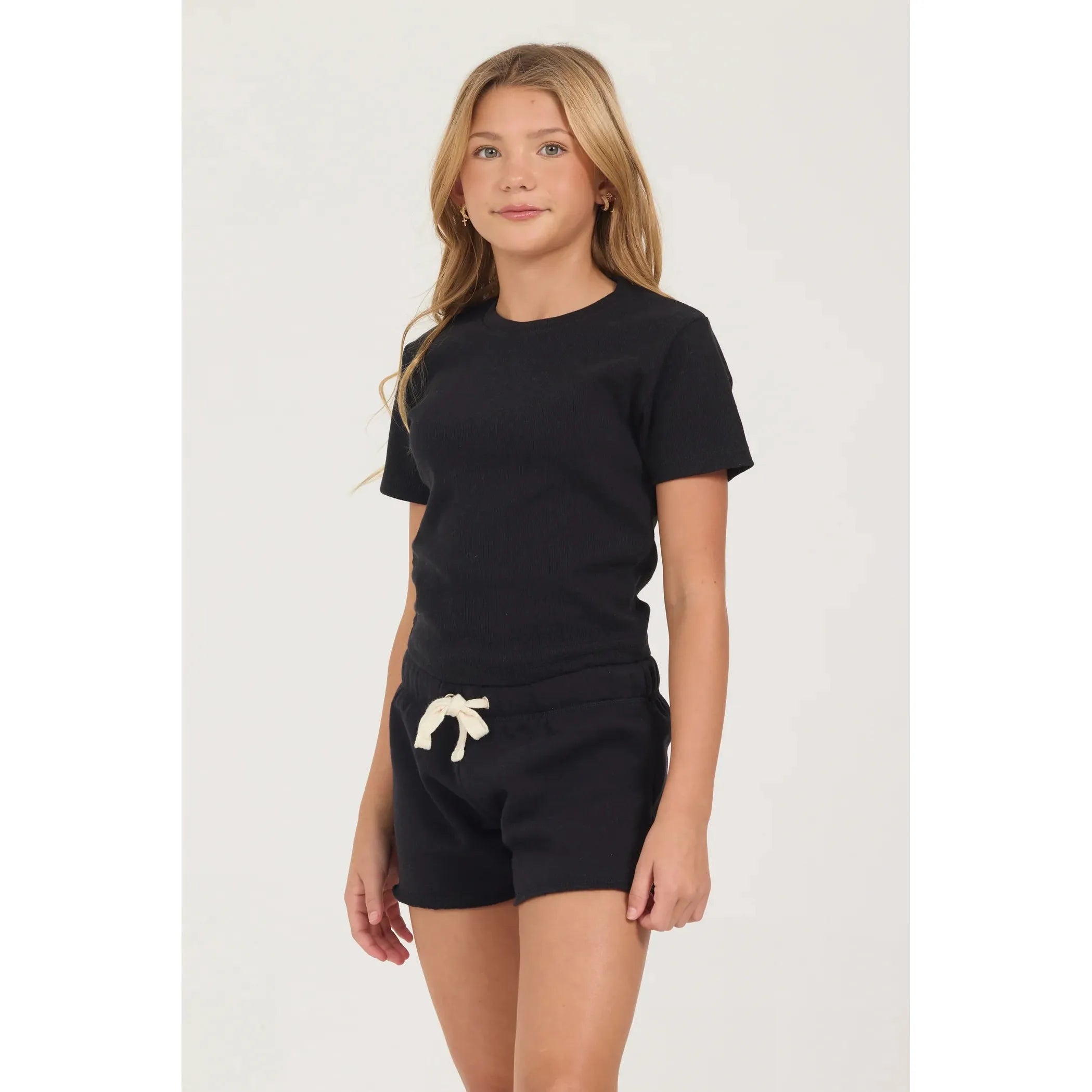 Vintage Havana Ribbed Baby Tee- Black-Vintage Havana-Little Giant Kidz