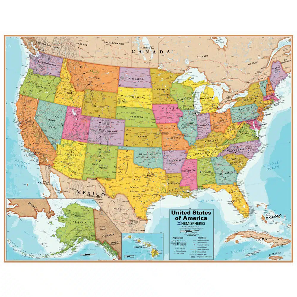 Waypoint Geographic United States Interactive Wall Chart - Large-Waypoint Geographic-Little Giant Kidz