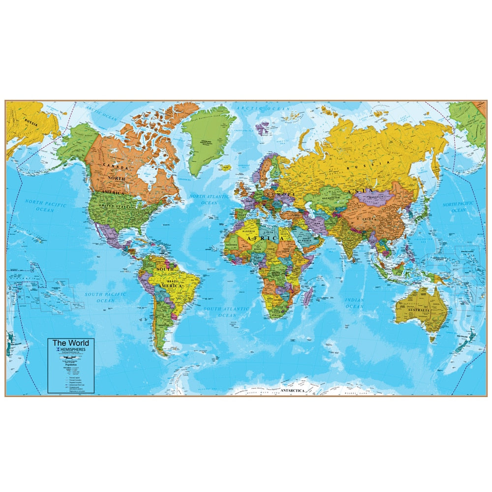 Waypoint Geographic World Interactive Wall Chart - Large-Waypoint Geographic-Little Giant Kidz