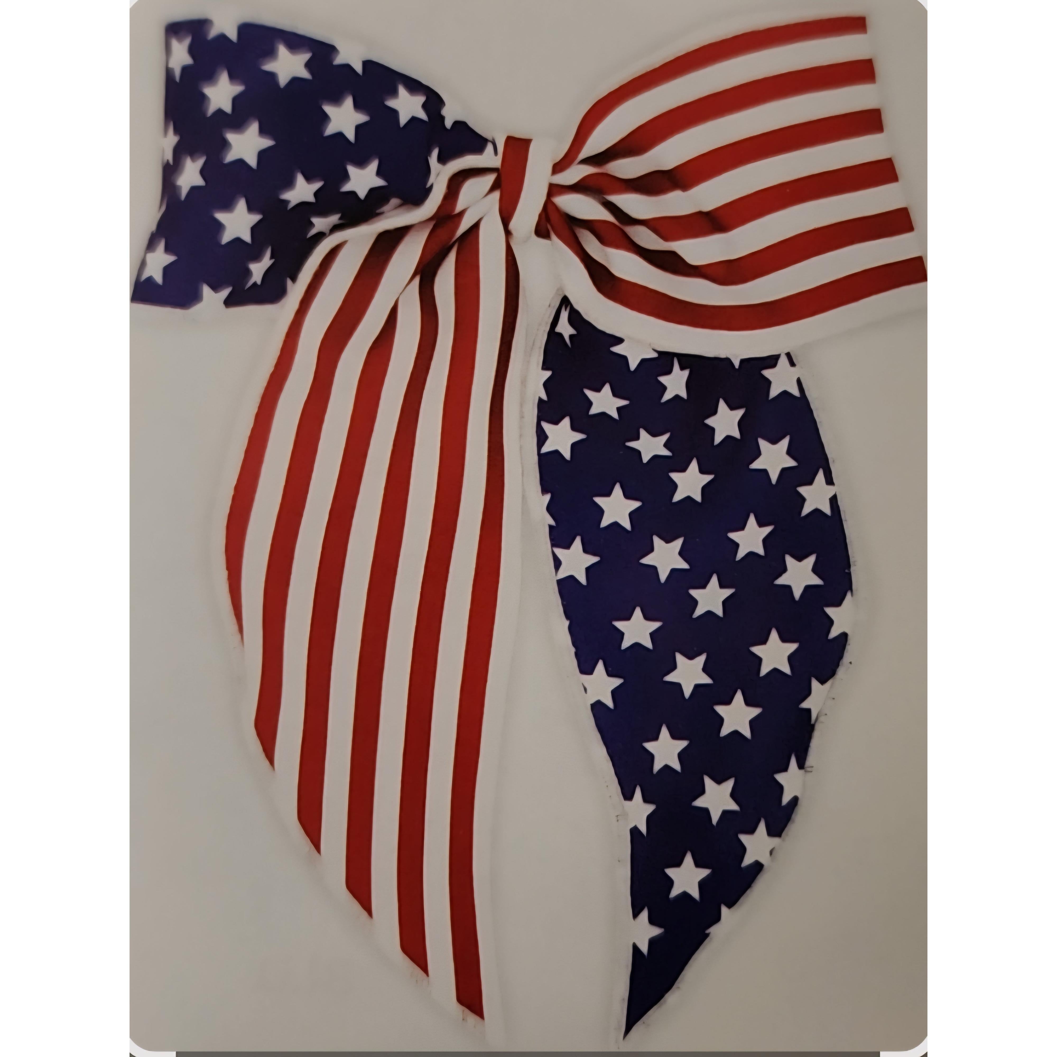 Wee Ones Baby Medium Stars N Stripes Whimsy Tail Bow-WEE ONES-Little Giant Kidz