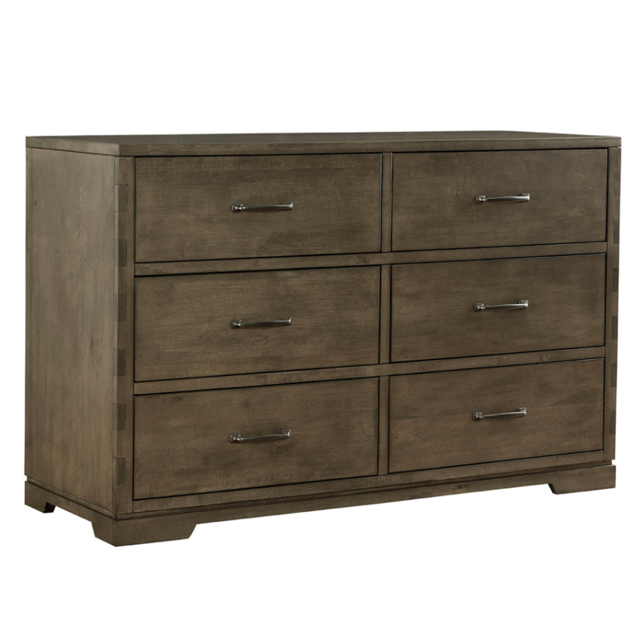 Westwood Design Dovetail 6 Drawer Dresser - Graphite-WESTWOOD-Little Giant Kidz
