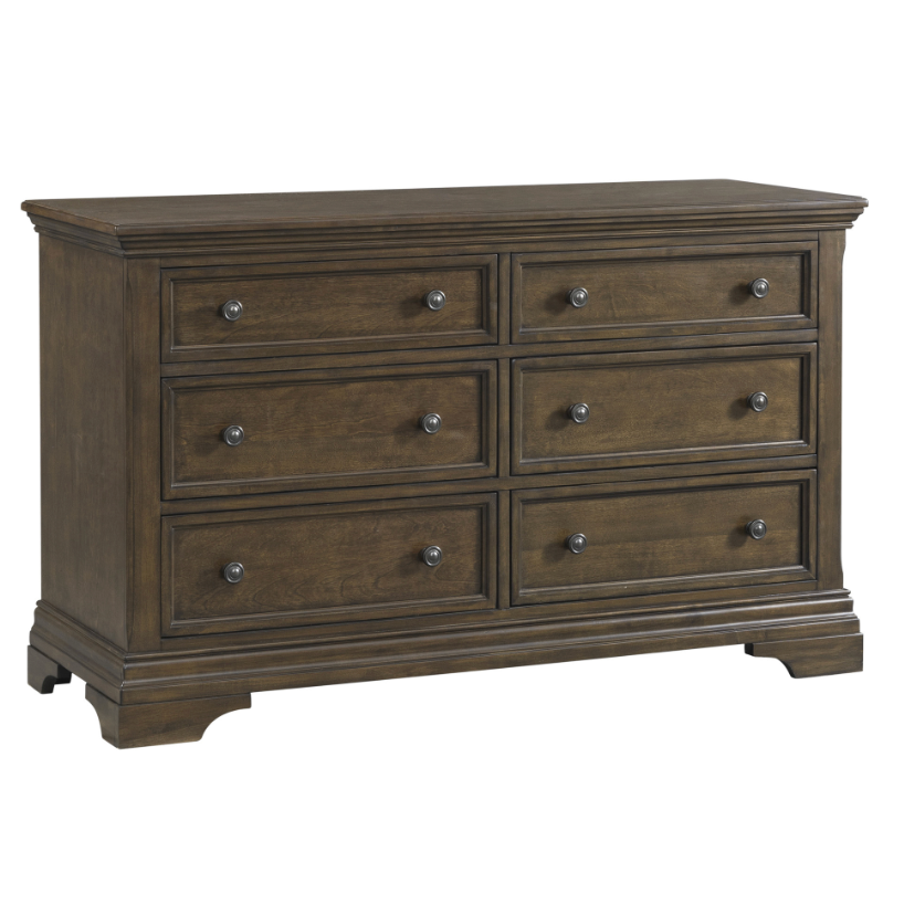 Westwood Design Olivia Nursery 6 Drawer Dresser - Rosewood-WESTWOOD-Little Giant Kidz