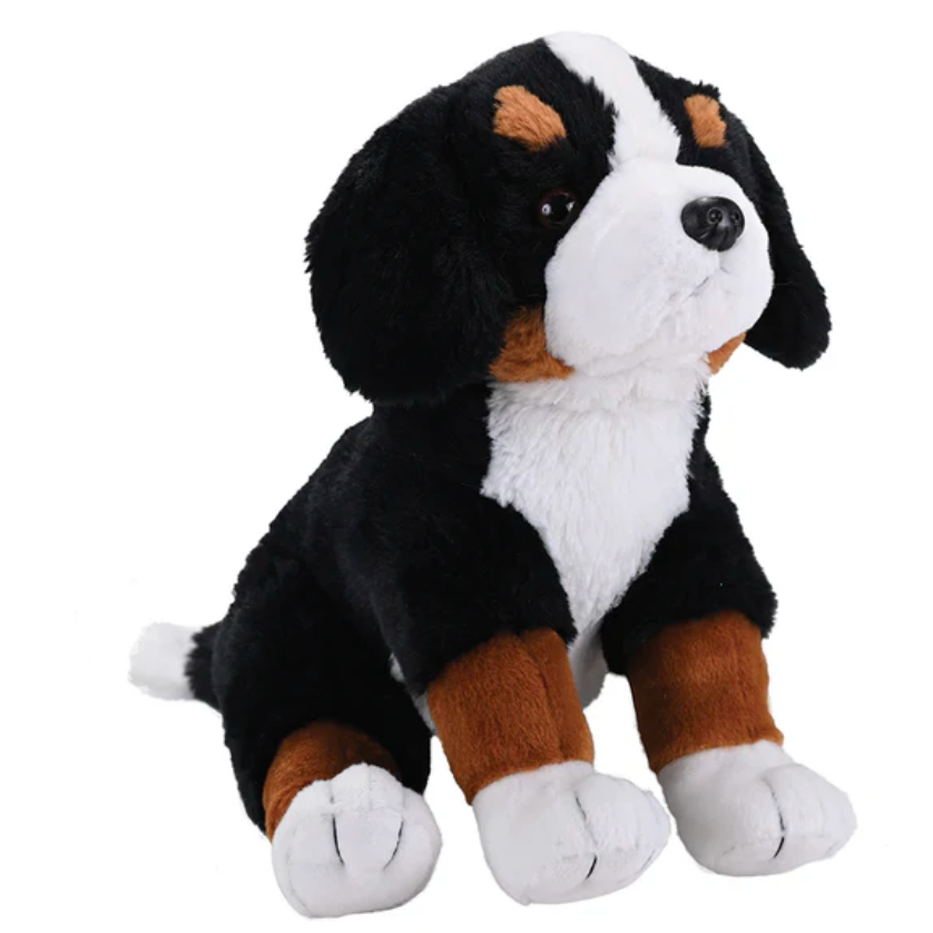 Wild Republic Bernese Mountain Dog Stuffed Animal - 12"-Wild Republic-Little Giant Kidz