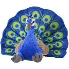 Wild Republic Peacock Stuffed Animal - 12"-Wild Republic-Little Giant Kidz