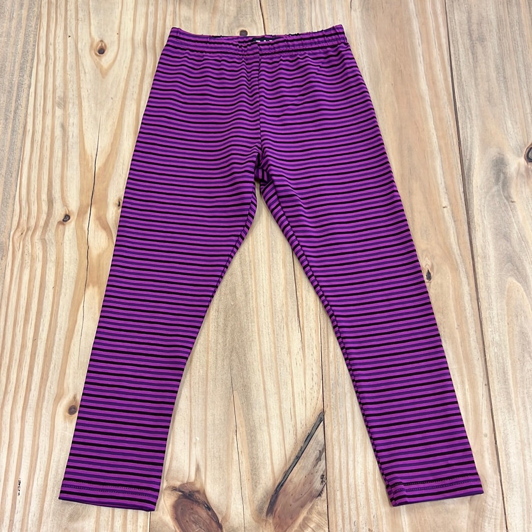 ZaZa Couture Violet Stripe Leggings-ZAZA COUTURE-Little Giant Kidz