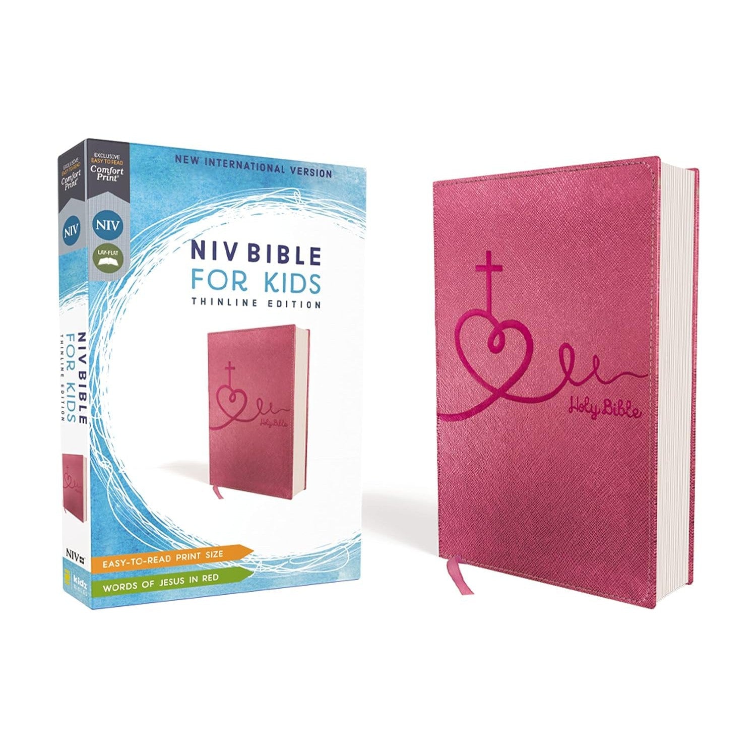 Zonder Kidz: NIV Bible for Kids - Thinline Edition - Pink-HARPER COLLINS PUBLISHERS-Little Giant Kidz