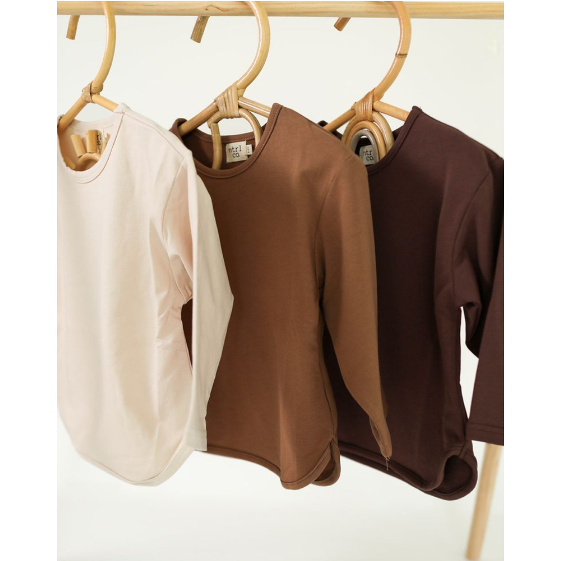 ntrl co Brennan Long Sleeve Tee- Khaki-ntrl co-Little Giant Kidz