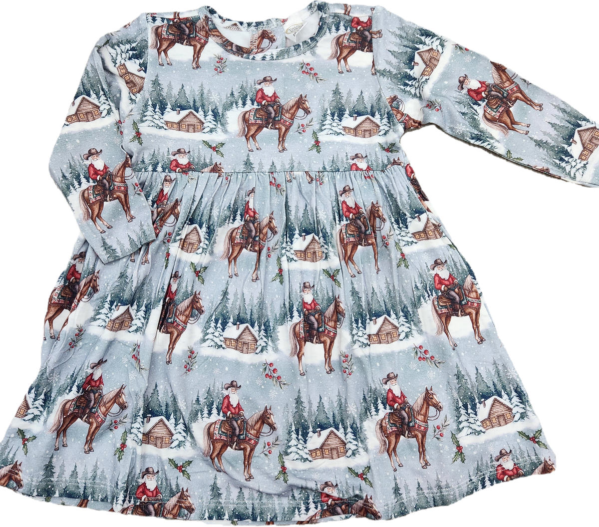 TESA BABE Cowboy Christmas Bamboo Dress