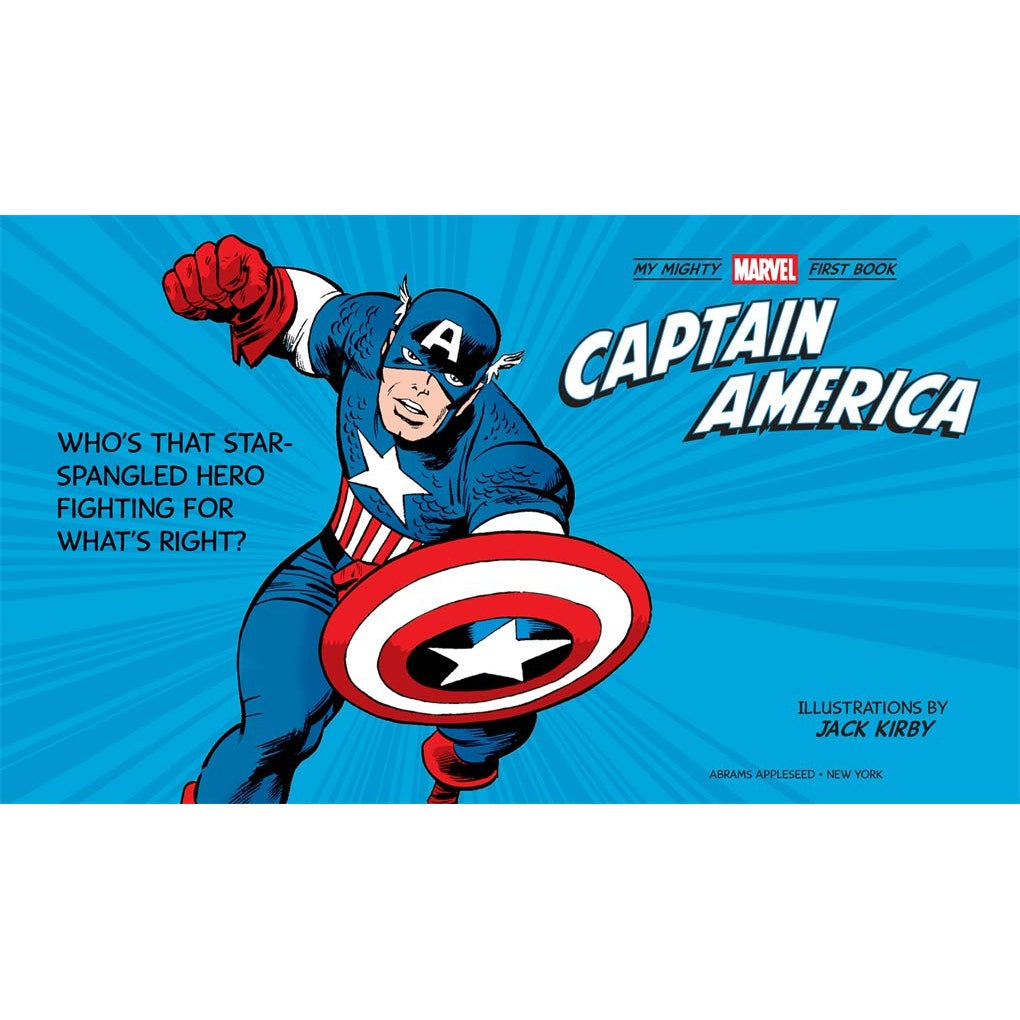 Abrams Books: Captain America: My Mighty Marvel First Book (Board Book)-ABRAMS BOOKS-Little Giant Kidz