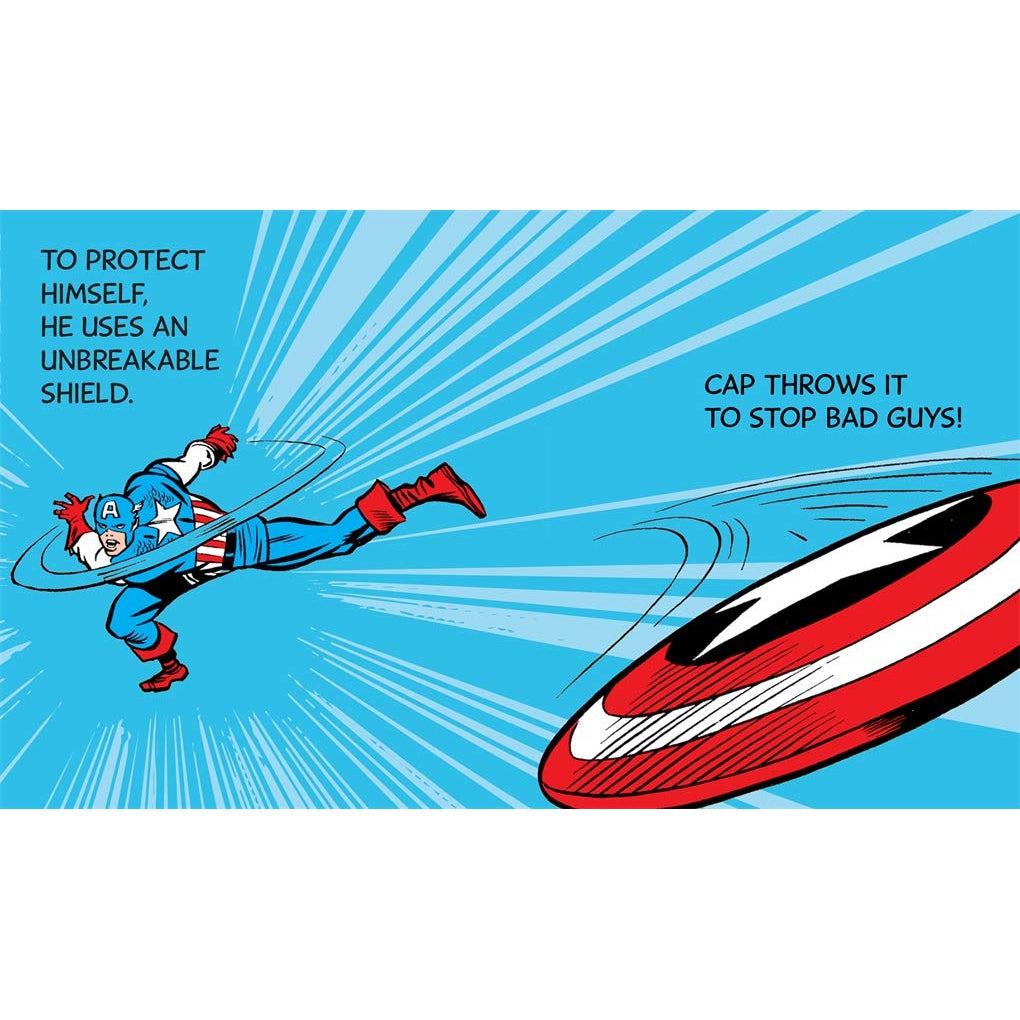 Abrams Books: Captain America: My Mighty Marvel First Book (Board Book)-ABRAMS BOOKS-Little Giant Kidz