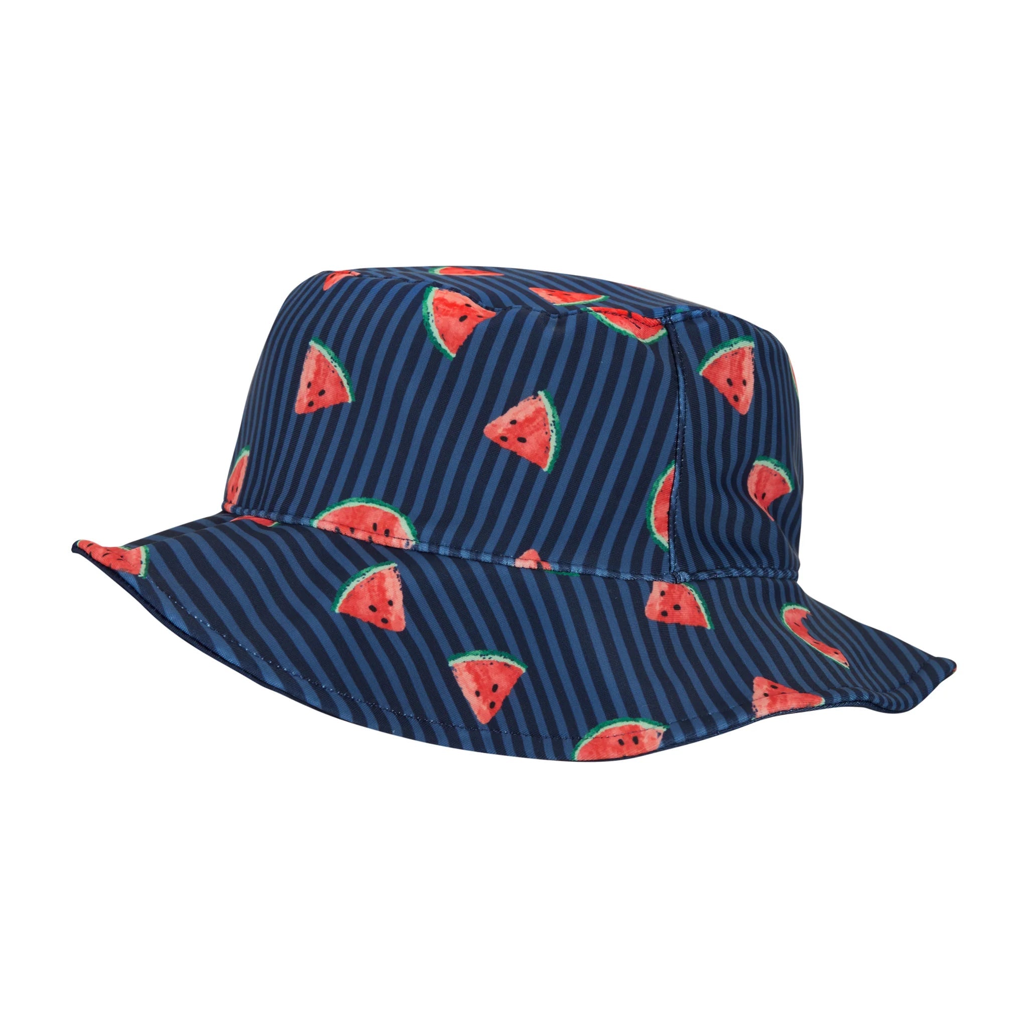 Andy & Evan Infant UPF 50+ Navy Watermelon Print Swim Romper & Hat Set-ANDY & EVAN-Little Giant Kidz