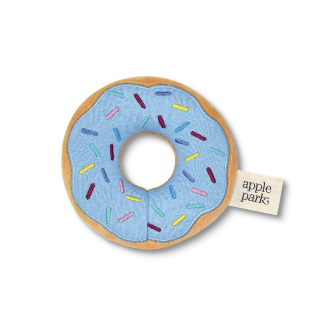 Apple Park Organic Cotton Sweets Rattle - Donut-APPLE PARK-Little Giant Kidz