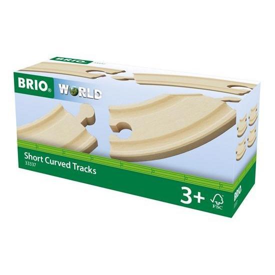 BRIO Short Curved Tracks for Railway-BRIO-Little Giant Kidz