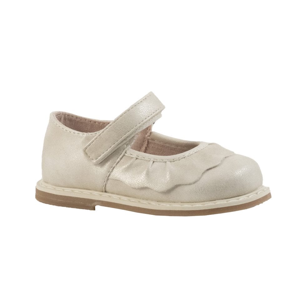 Baby Deer Kamdyn Toddler Ivory Mary Jane Flats-BABY DEER-Little Giant Kidz