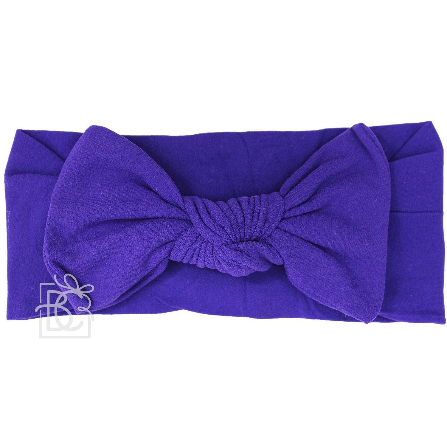 Beyond Creations Pantyhose Headband w/Square Knot Bow (3M+)-BEYOND CREATIONS-Little Giant Kidz