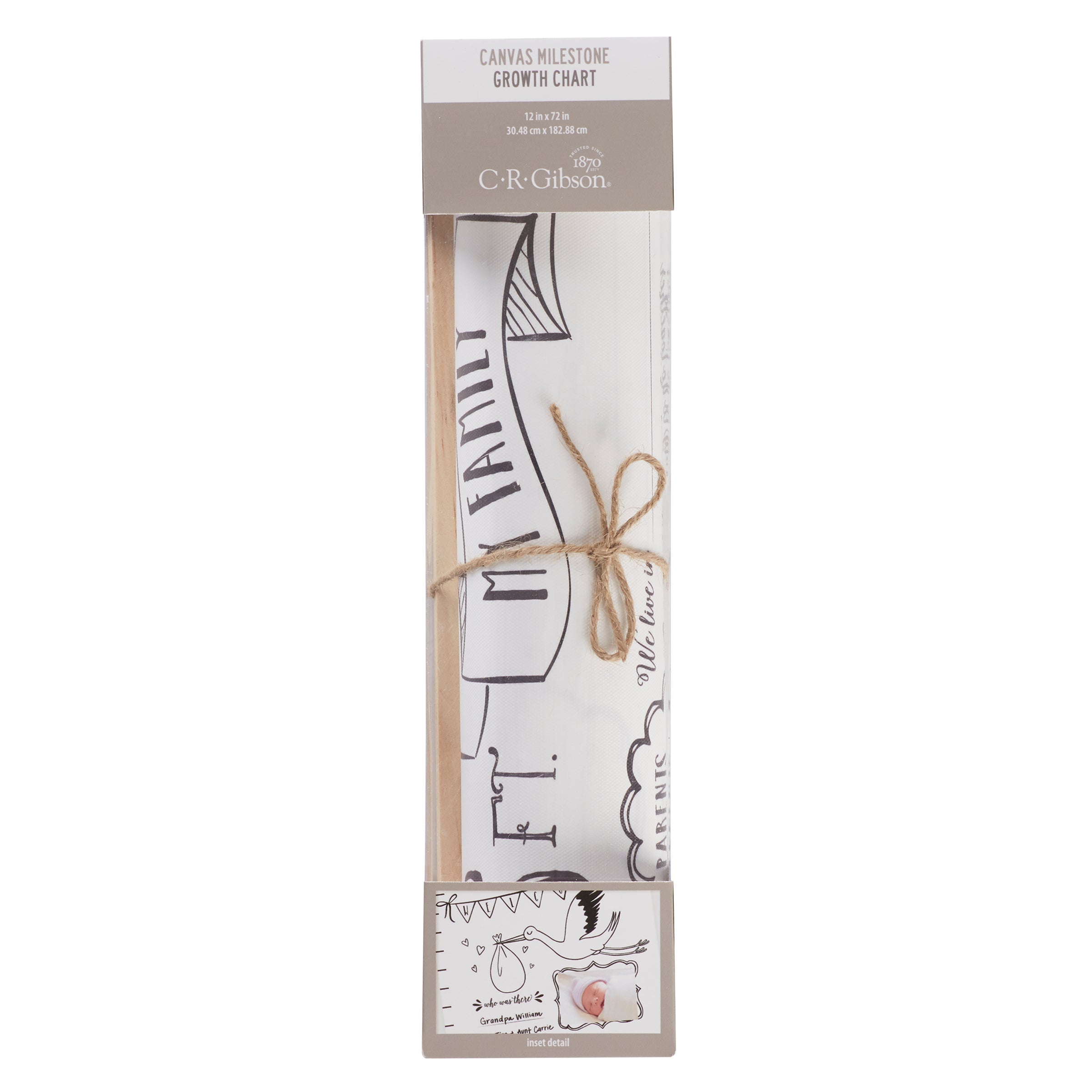 C.R. Gibson Keepsake Memory Growth Chart-CR GIBSON-Little Giant Kidz