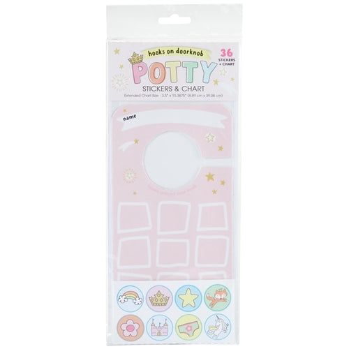 C.R. Gibson Potty Princess Door Knob Reward Sticker Set-CR GIBSON-Little Giant Kidz