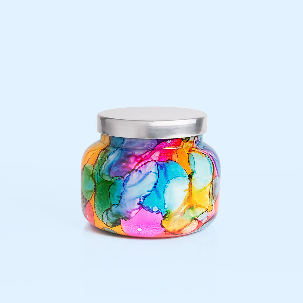 Capri Blue Volcano Rainbow Watercolor Signature Jar - 19 oz.-Capri Blue-Little Giant Kidz