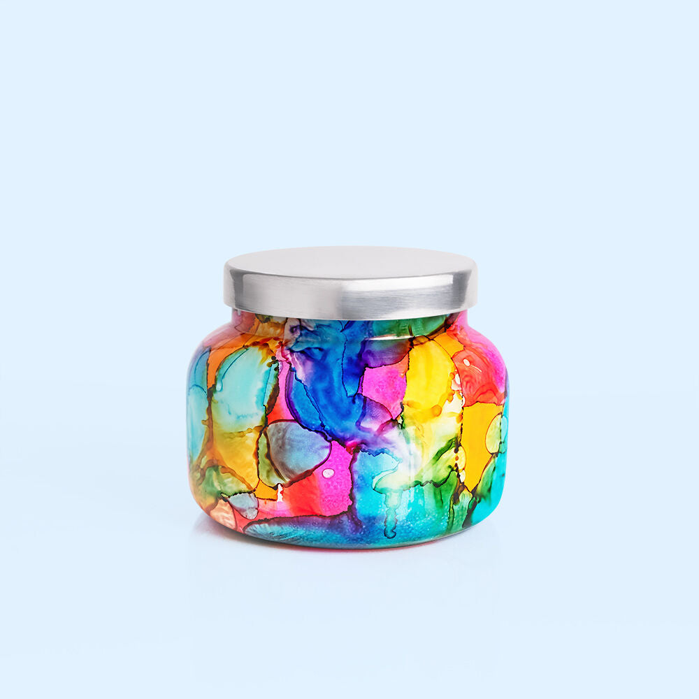 Capri Blue Volcano Rainbow Watercolor Signature Jar - 19 oz.-Capri Blue-Little Giant Kidz
