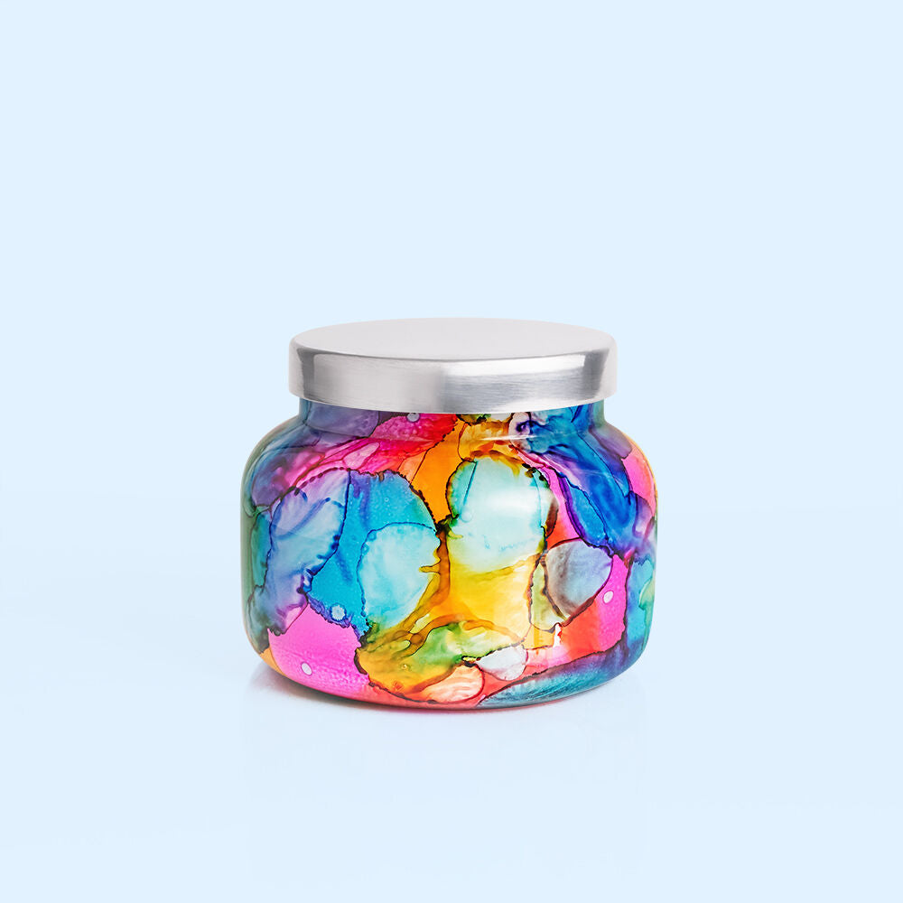 Capri Blue Volcano Rainbow Watercolor Signature Jar - 19 oz.-Capri Blue-Little Giant Kidz