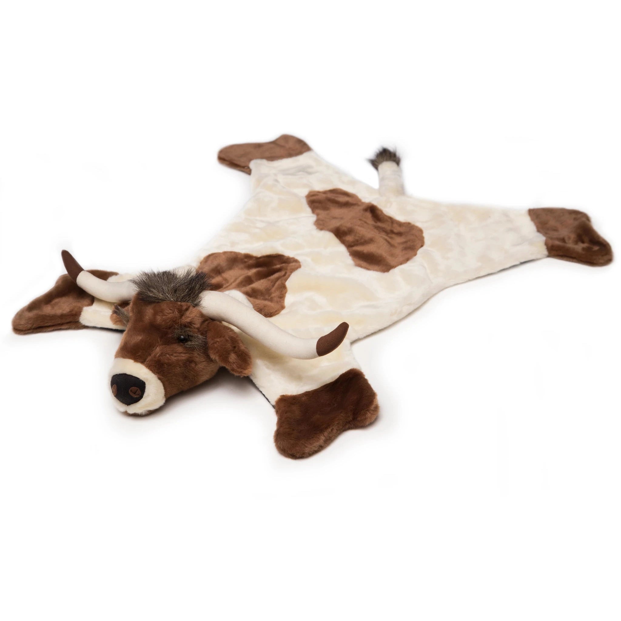 Carstens Plush Longhorn Animal Rug-CARSTENS-Little Giant Kidz