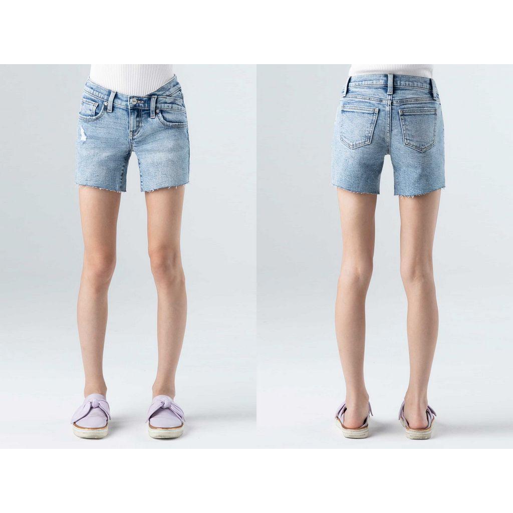 Ceros Tween Jean Light Wash Shorts-CEROS-Little Giant Kidz