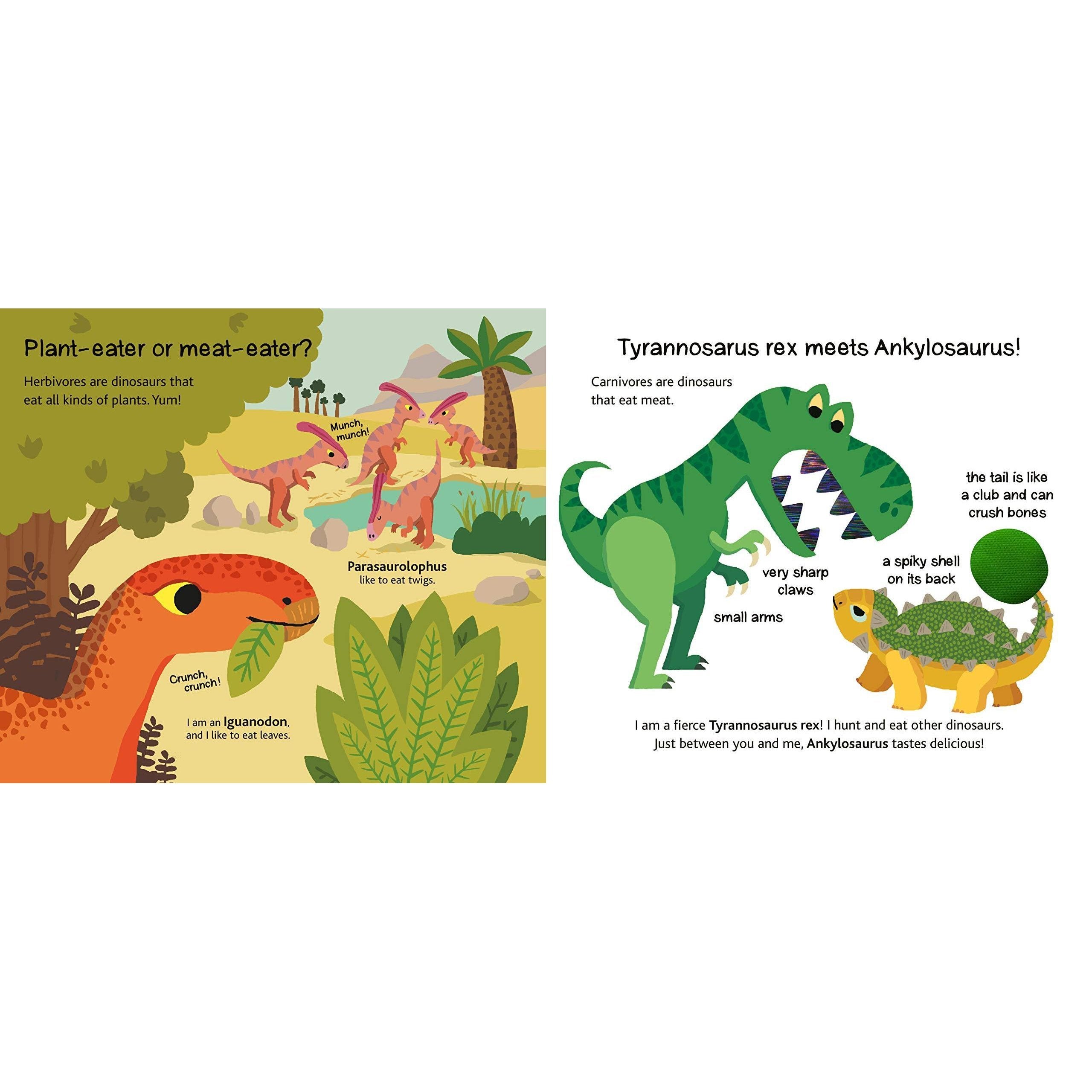 Chronicle Books: Touch and Explore: Dinosaurs (Board Book)-CHRONICLE BOOKS-Little Giant Kidz