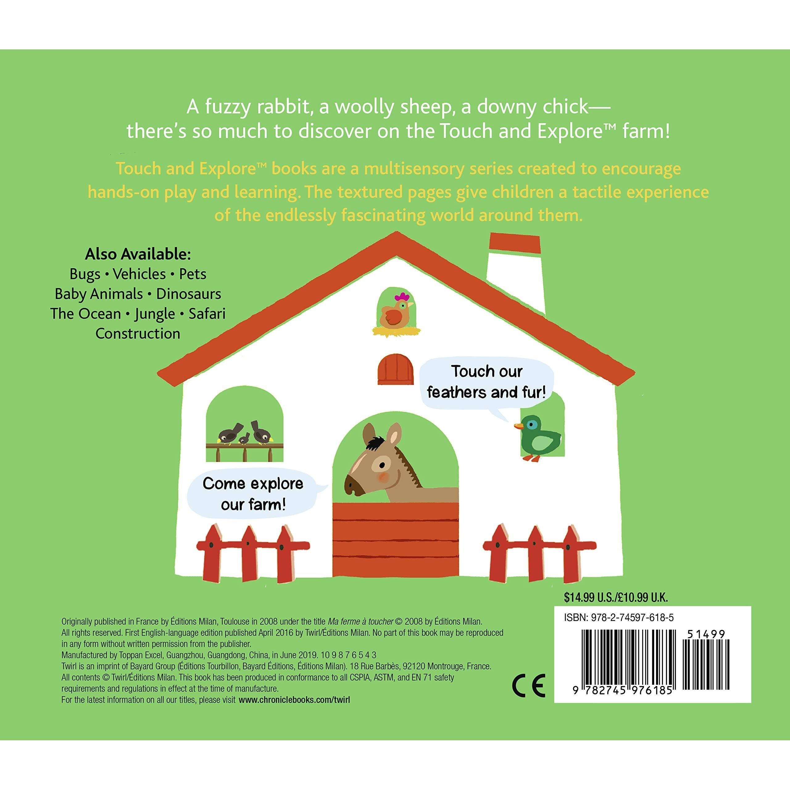 Chronicle Books: Touch and Explore: Farm (Board Book)-CHRONICLE BOOKS-Little Giant Kidz