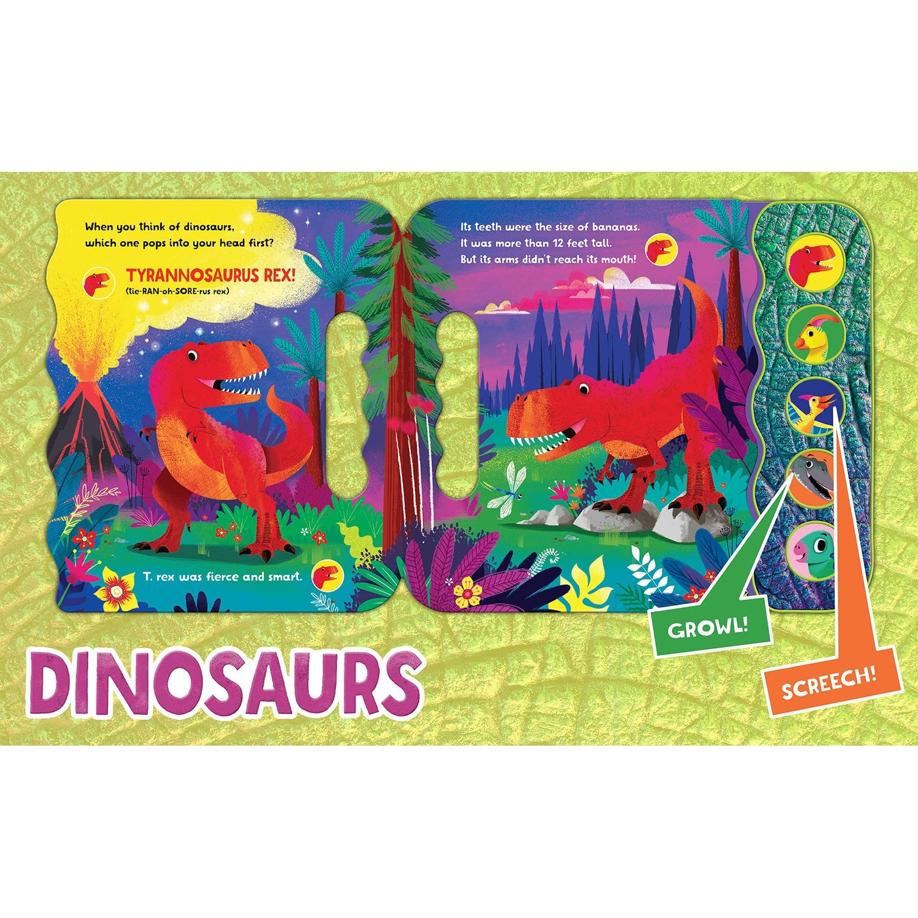Cottage Door Press: Dinosaurs - A Listen & Learn Sound Book-COTTAGE DOOR PRESS-Little Giant Kidz